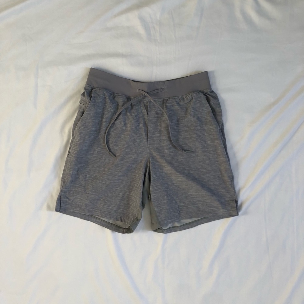 grey lululemon athletic shorts!